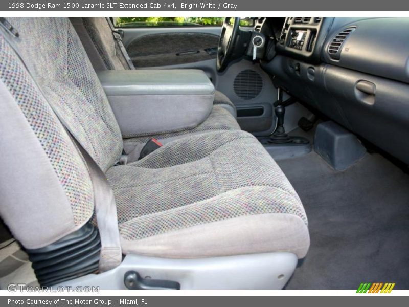 Bright White / Gray 1998 Dodge Ram 1500 Laramie SLT Extended Cab 4x4