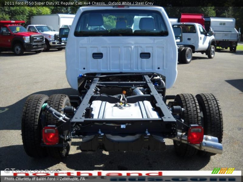 Oxford White / Steel Grey 2011 Ford F550 Super Duty XL Regular Cab 4x4 Chassis