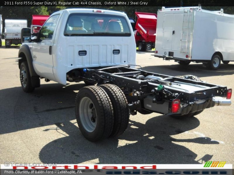 Oxford White / Steel Grey 2011 Ford F550 Super Duty XL Regular Cab 4x4 Chassis