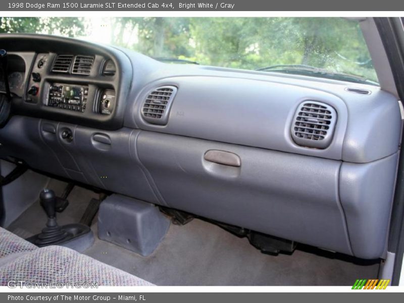 Bright White / Gray 1998 Dodge Ram 1500 Laramie SLT Extended Cab 4x4