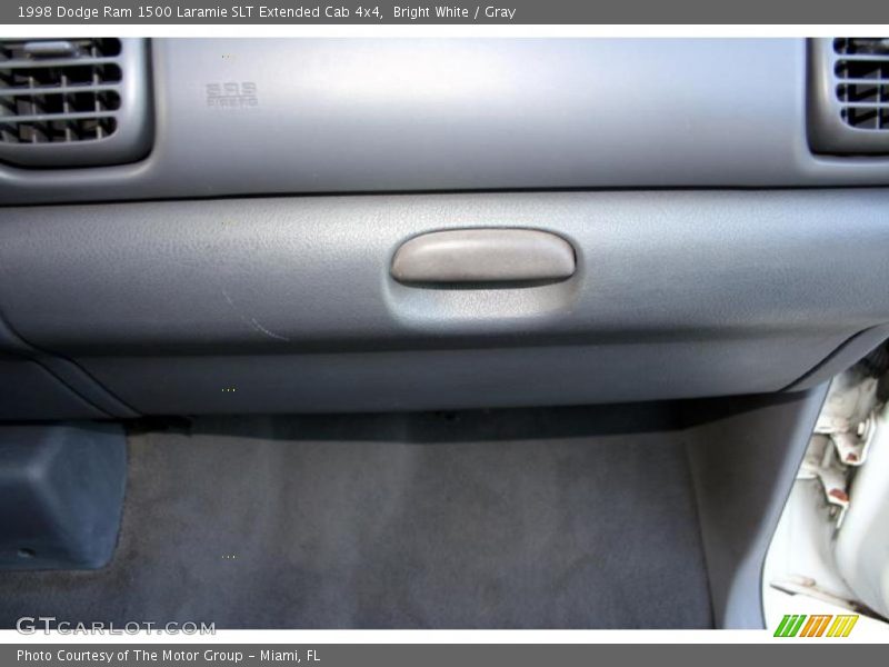 Bright White / Gray 1998 Dodge Ram 1500 Laramie SLT Extended Cab 4x4