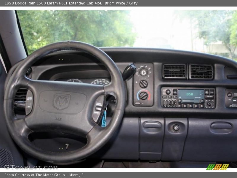 Bright White / Gray 1998 Dodge Ram 1500 Laramie SLT Extended Cab 4x4