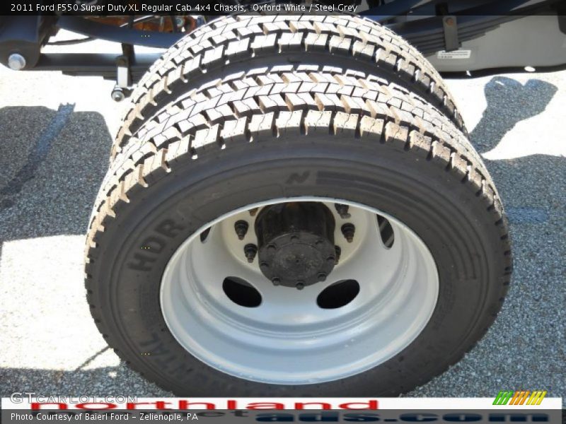 Oxford White / Steel Grey 2011 Ford F550 Super Duty XL Regular Cab 4x4 Chassis