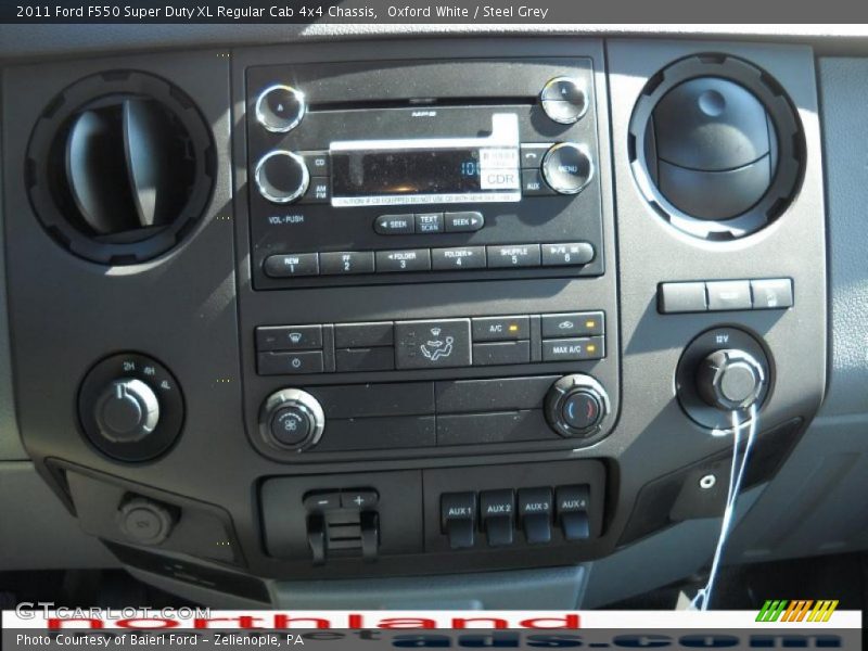 Oxford White / Steel Grey 2011 Ford F550 Super Duty XL Regular Cab 4x4 Chassis