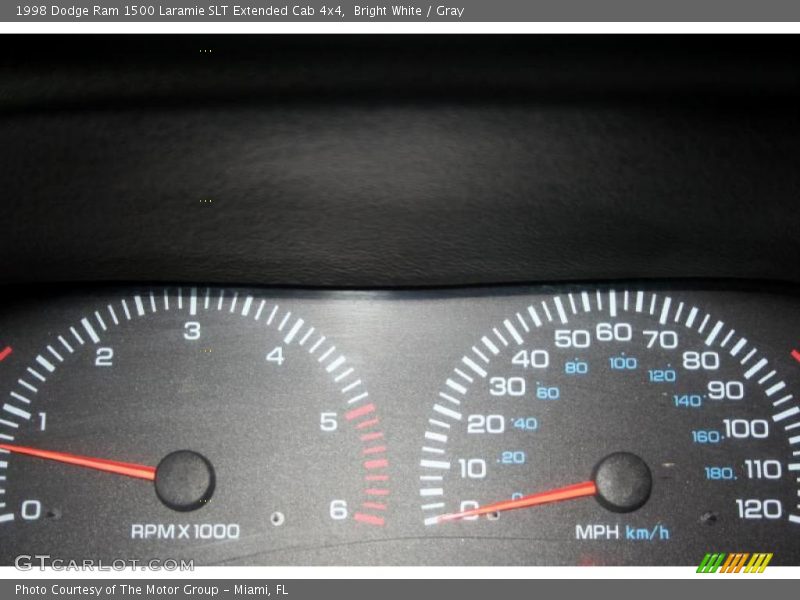 Bright White / Gray 1998 Dodge Ram 1500 Laramie SLT Extended Cab 4x4