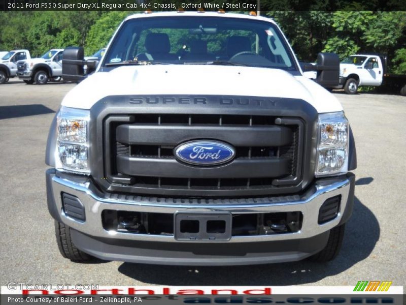 Oxford White / Steel Grey 2011 Ford F550 Super Duty XL Regular Cab 4x4 Chassis