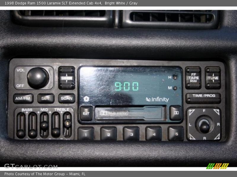 Bright White / Gray 1998 Dodge Ram 1500 Laramie SLT Extended Cab 4x4