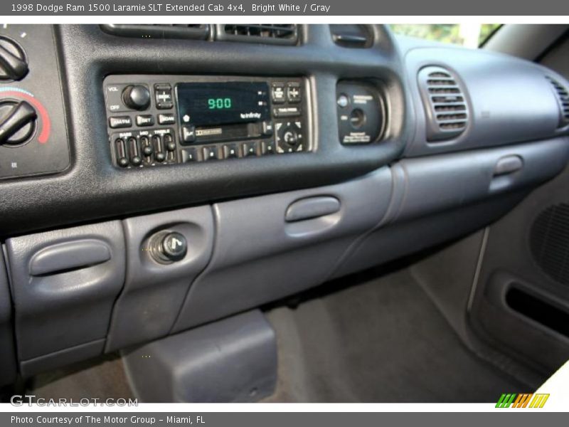 Bright White / Gray 1998 Dodge Ram 1500 Laramie SLT Extended Cab 4x4