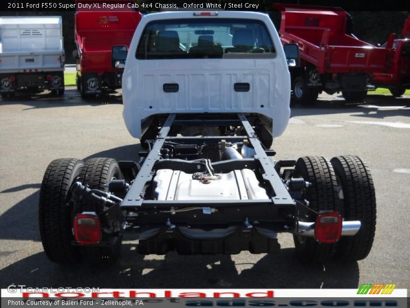Oxford White / Steel Grey 2011 Ford F550 Super Duty XL Regular Cab 4x4 Chassis