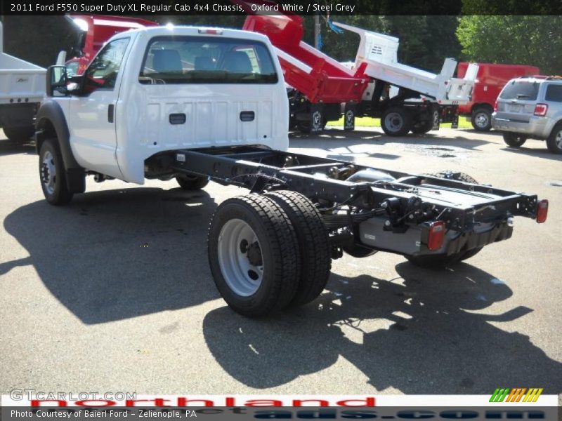 Oxford White / Steel Grey 2011 Ford F550 Super Duty XL Regular Cab 4x4 Chassis