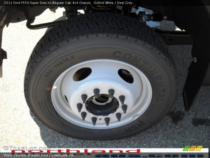 Oxford White / Steel Grey 2011 Ford F550 Super Duty XL Regular Cab 4x4 Chassis