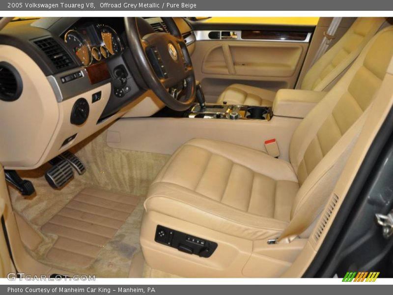 Offroad Grey Metallic / Pure Beige 2005 Volkswagen Touareg V8