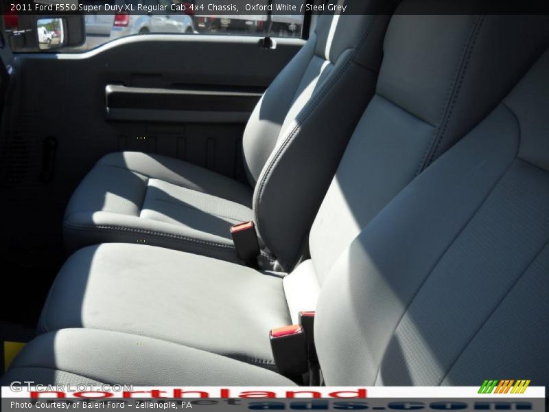 Oxford White / Steel Grey 2011 Ford F550 Super Duty XL Regular Cab 4x4 Chassis