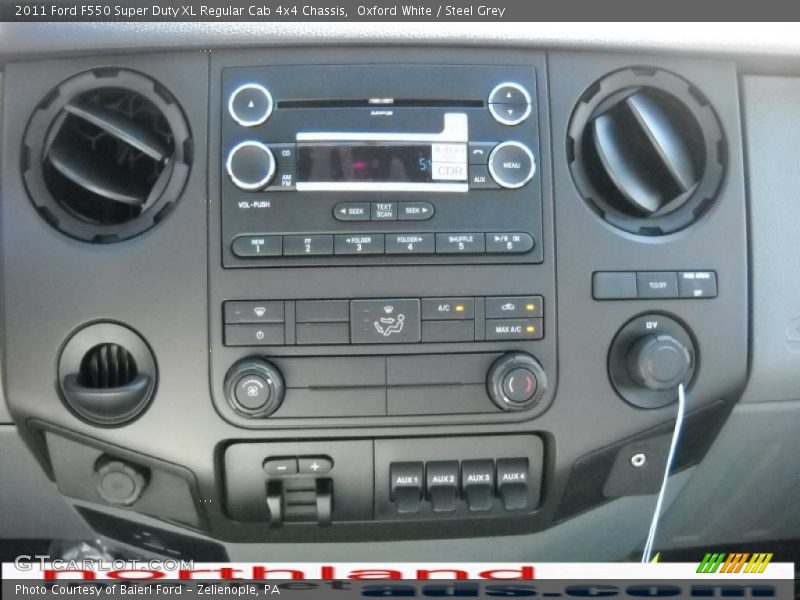 Oxford White / Steel Grey 2011 Ford F550 Super Duty XL Regular Cab 4x4 Chassis
