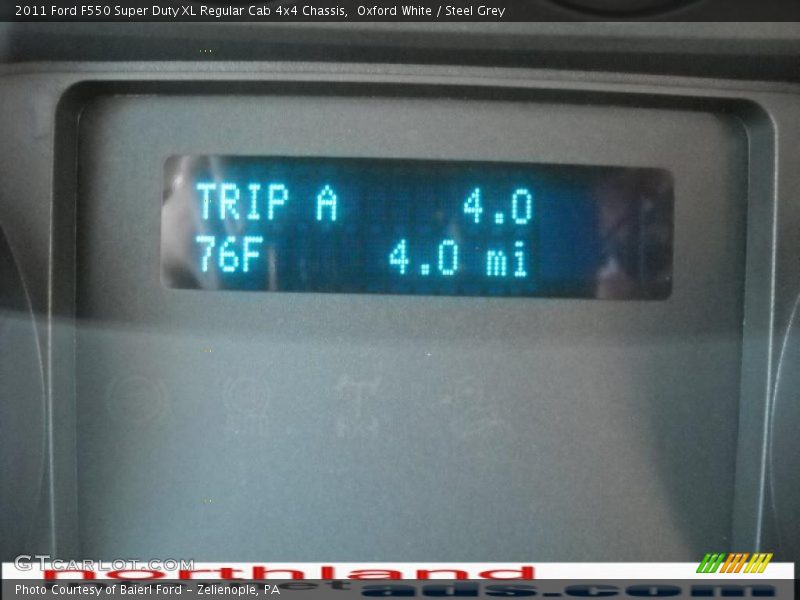 Oxford White / Steel Grey 2011 Ford F550 Super Duty XL Regular Cab 4x4 Chassis