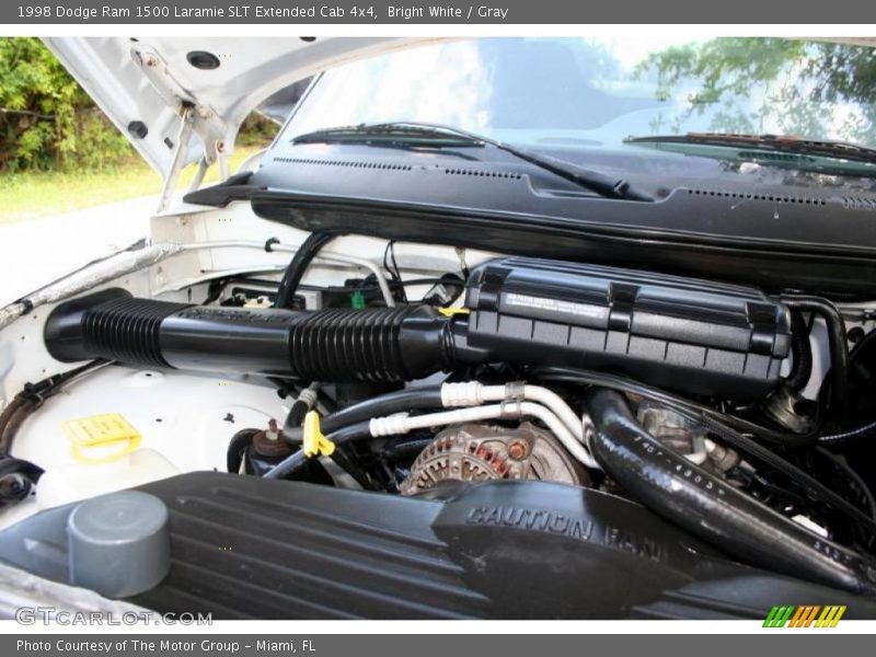 Bright White / Gray 1998 Dodge Ram 1500 Laramie SLT Extended Cab 4x4