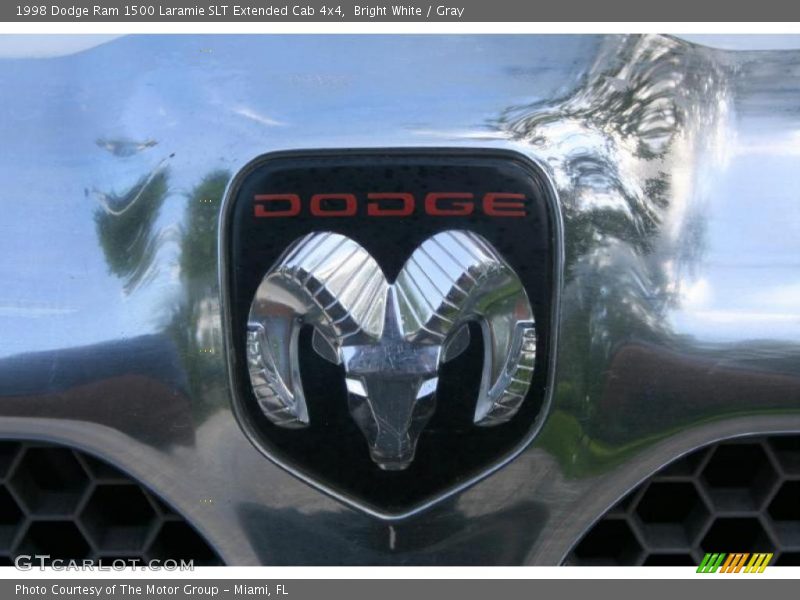 Bright White / Gray 1998 Dodge Ram 1500 Laramie SLT Extended Cab 4x4