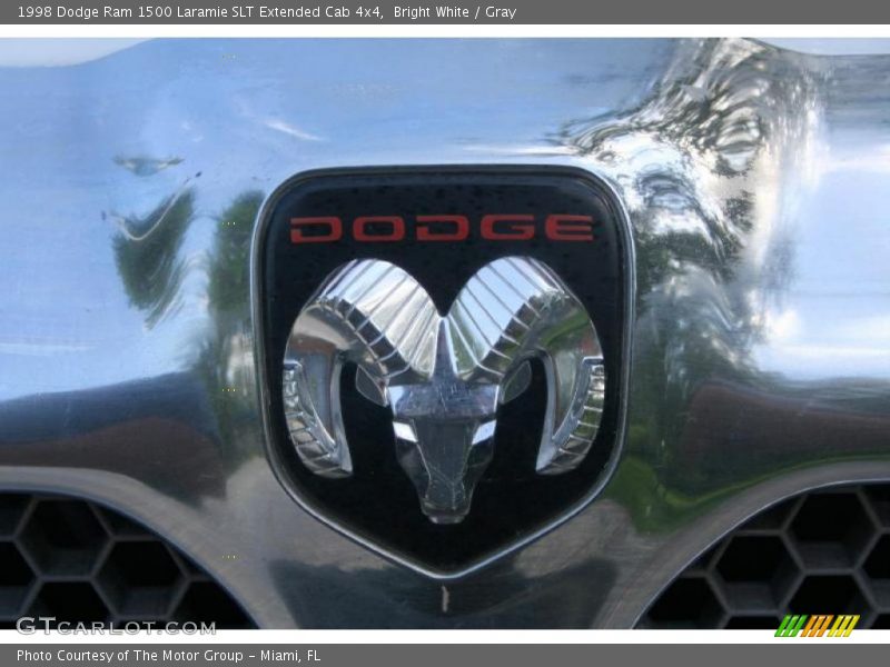 Bright White / Gray 1998 Dodge Ram 1500 Laramie SLT Extended Cab 4x4