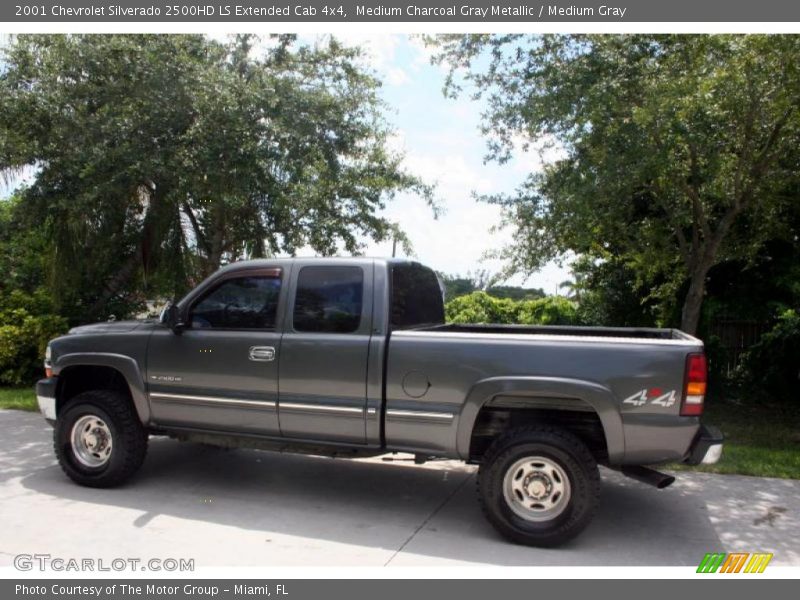 Medium Charcoal Gray Metallic / Medium Gray 2001 Chevrolet Silverado 2500HD LS Extended Cab 4x4
