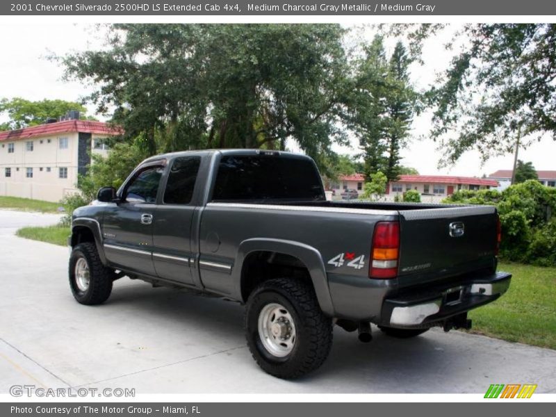 Medium Charcoal Gray Metallic / Medium Gray 2001 Chevrolet Silverado 2500HD LS Extended Cab 4x4