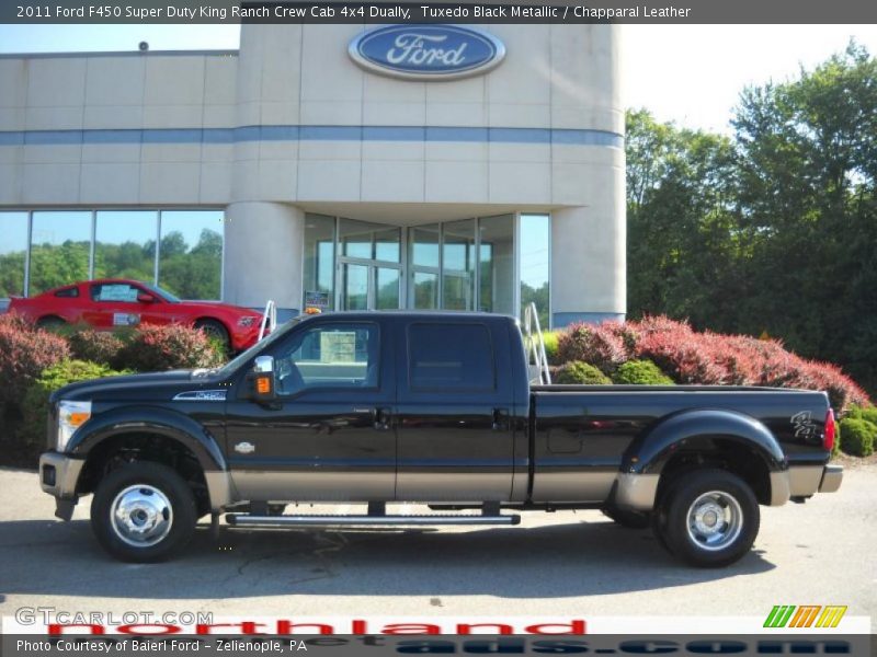 Tuxedo Black Metallic / Chapparal Leather 2011 Ford F450 Super Duty King Ranch Crew Cab 4x4 Dually