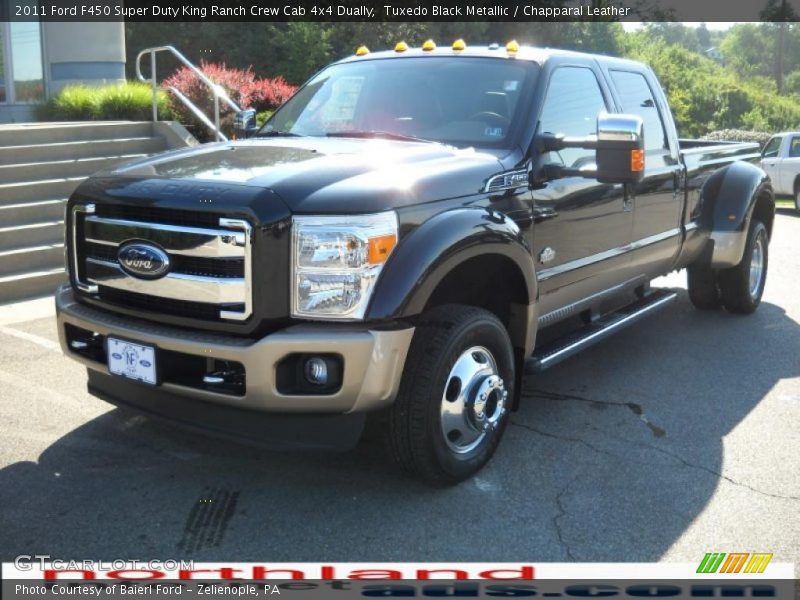 Tuxedo Black Metallic / Chapparal Leather 2011 Ford F450 Super Duty King Ranch Crew Cab 4x4 Dually