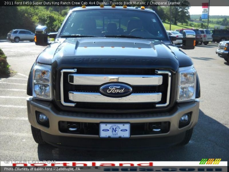 Tuxedo Black Metallic / Chapparal Leather 2011 Ford F450 Super Duty King Ranch Crew Cab 4x4 Dually