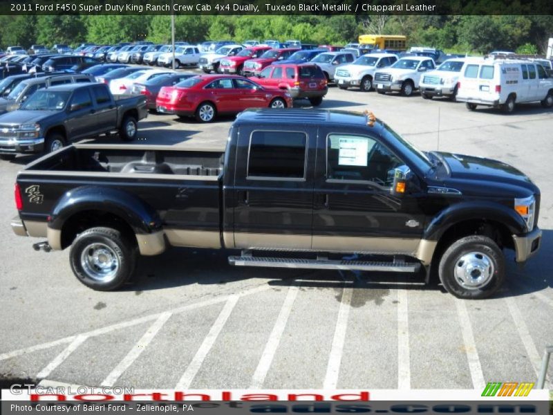 Tuxedo Black Metallic / Chapparal Leather 2011 Ford F450 Super Duty King Ranch Crew Cab 4x4 Dually