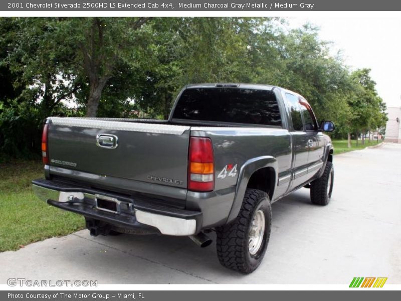 Medium Charcoal Gray Metallic / Medium Gray 2001 Chevrolet Silverado 2500HD LS Extended Cab 4x4