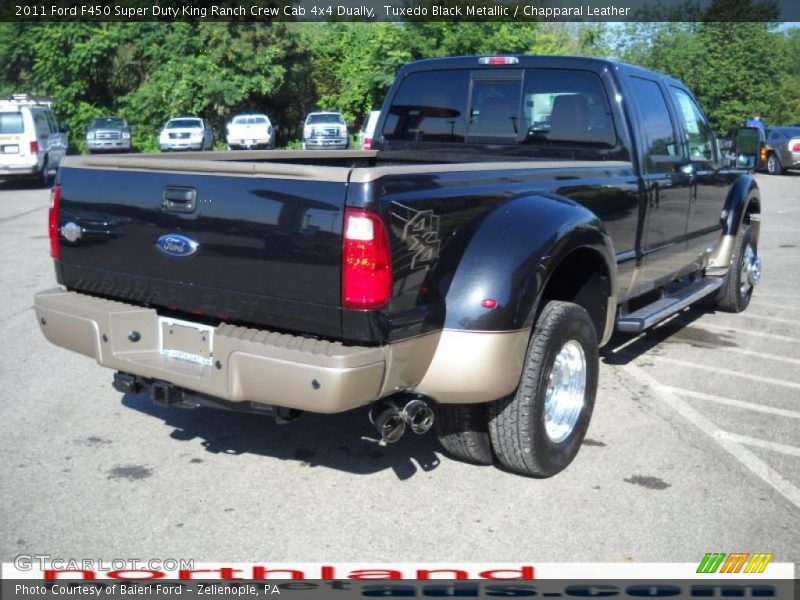 Tuxedo Black Metallic / Chapparal Leather 2011 Ford F450 Super Duty King Ranch Crew Cab 4x4 Dually