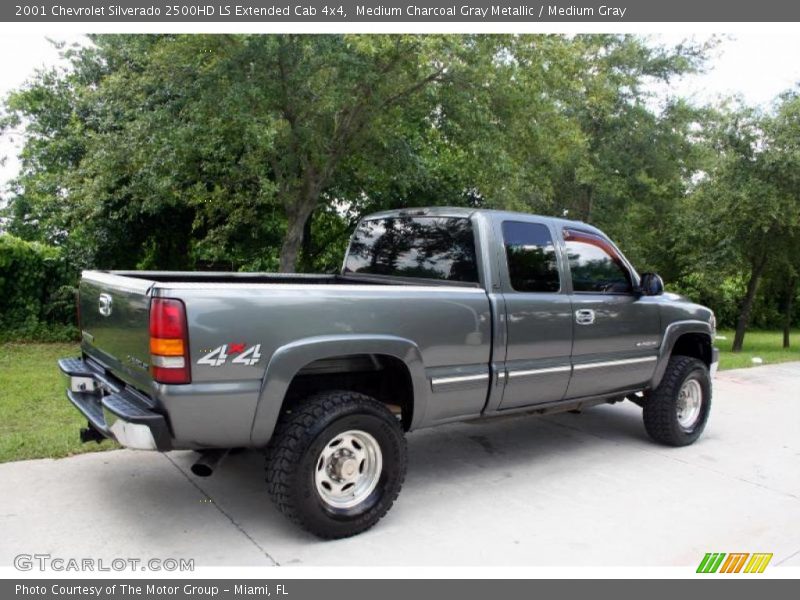 Medium Charcoal Gray Metallic / Medium Gray 2001 Chevrolet Silverado 2500HD LS Extended Cab 4x4