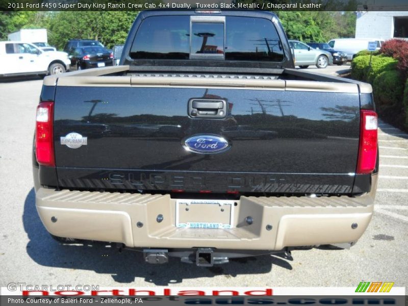 Tuxedo Black Metallic / Chapparal Leather 2011 Ford F450 Super Duty King Ranch Crew Cab 4x4 Dually