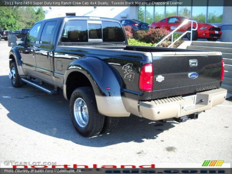 Tuxedo Black Metallic / Chapparal Leather 2011 Ford F450 Super Duty King Ranch Crew Cab 4x4 Dually