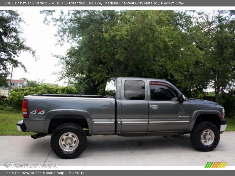 Medium Charcoal Gray Metallic / Medium Gray 2001 Chevrolet Silverado 2500HD LS Extended Cab 4x4
