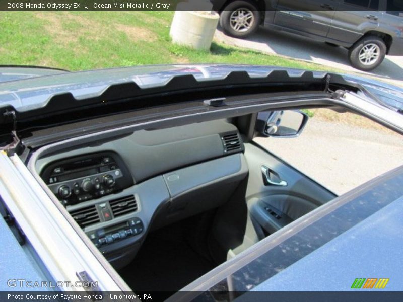Ocean Mist Metallic / Gray 2008 Honda Odyssey EX-L