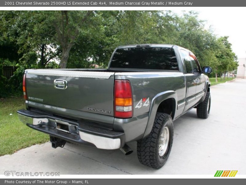 Medium Charcoal Gray Metallic / Medium Gray 2001 Chevrolet Silverado 2500HD LS Extended Cab 4x4
