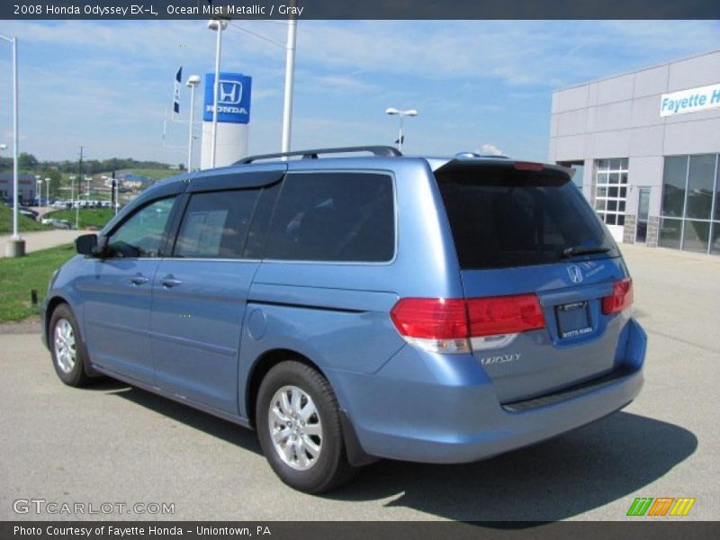 Ocean Mist Metallic / Gray 2008 Honda Odyssey EX-L