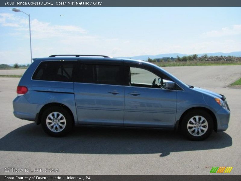 Ocean Mist Metallic / Gray 2008 Honda Odyssey EX-L