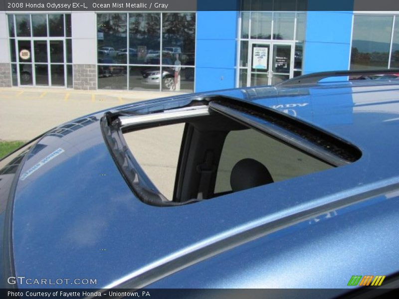 Ocean Mist Metallic / Gray 2008 Honda Odyssey EX-L