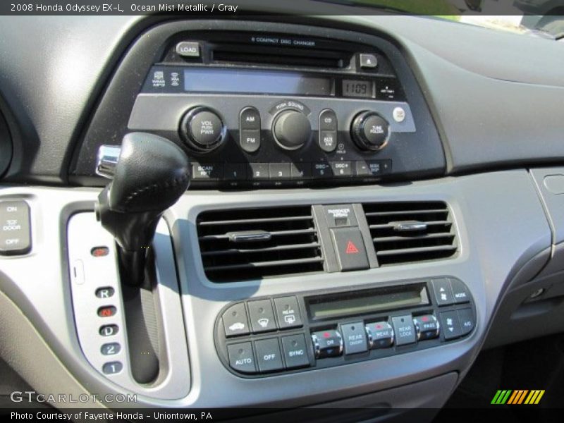 Ocean Mist Metallic / Gray 2008 Honda Odyssey EX-L