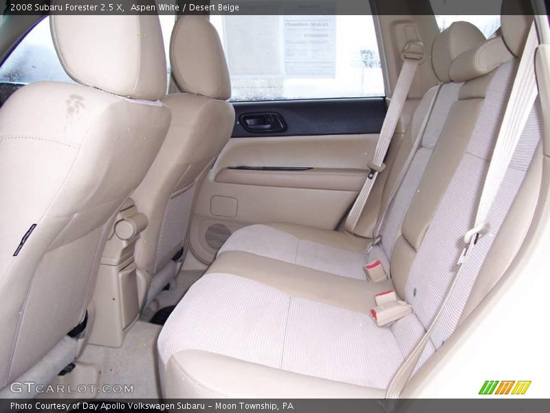 Aspen White / Desert Beige 2008 Subaru Forester 2.5 X