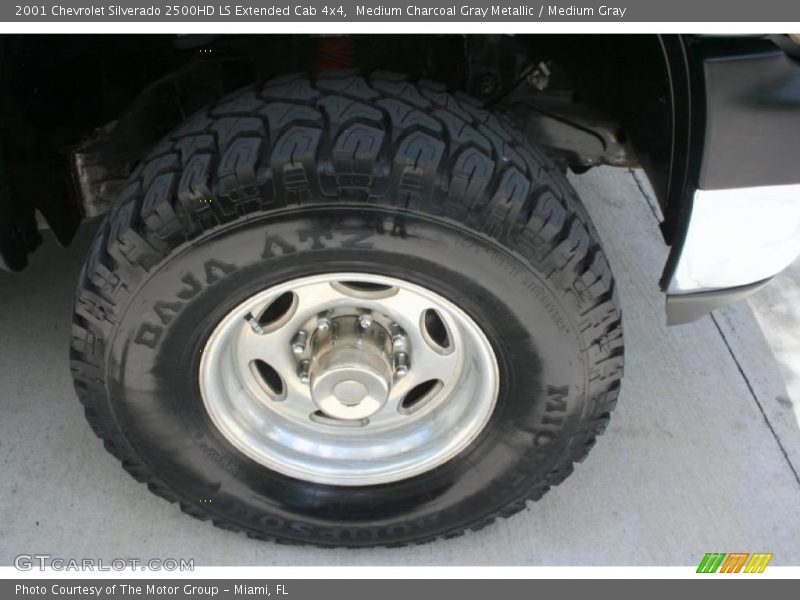 Medium Charcoal Gray Metallic / Medium Gray 2001 Chevrolet Silverado 2500HD LS Extended Cab 4x4