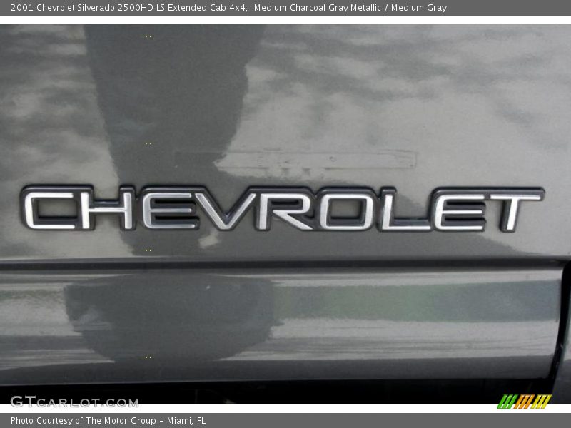 Medium Charcoal Gray Metallic / Medium Gray 2001 Chevrolet Silverado 2500HD LS Extended Cab 4x4