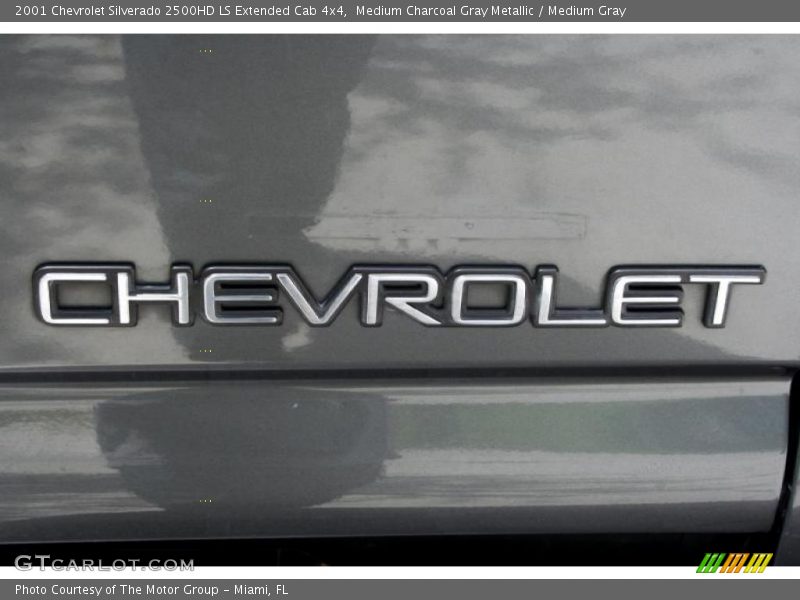 Medium Charcoal Gray Metallic / Medium Gray 2001 Chevrolet Silverado 2500HD LS Extended Cab 4x4