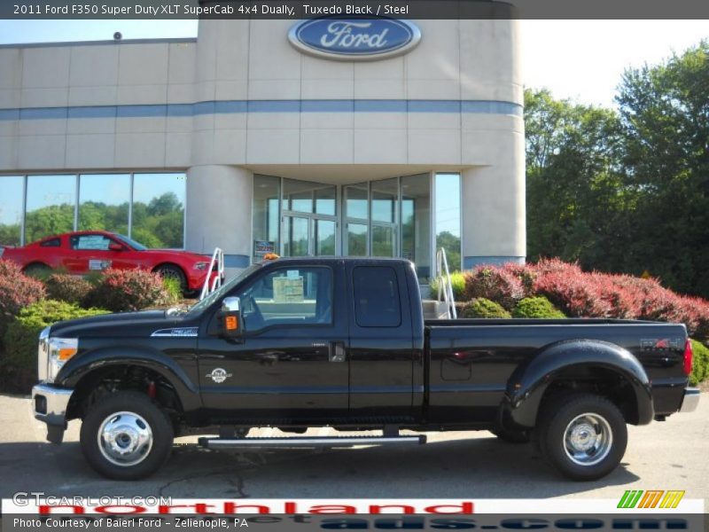 Tuxedo Black / Steel 2011 Ford F350 Super Duty XLT SuperCab 4x4 Dually