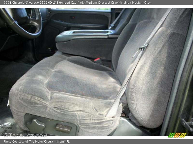 Medium Charcoal Gray Metallic / Medium Gray 2001 Chevrolet Silverado 2500HD LS Extended Cab 4x4