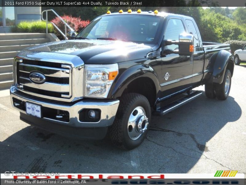 Tuxedo Black / Steel 2011 Ford F350 Super Duty XLT SuperCab 4x4 Dually