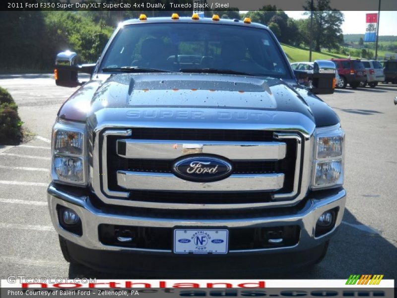 Tuxedo Black / Steel 2011 Ford F350 Super Duty XLT SuperCab 4x4 Dually