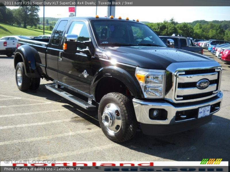 Tuxedo Black / Steel 2011 Ford F350 Super Duty XLT SuperCab 4x4 Dually