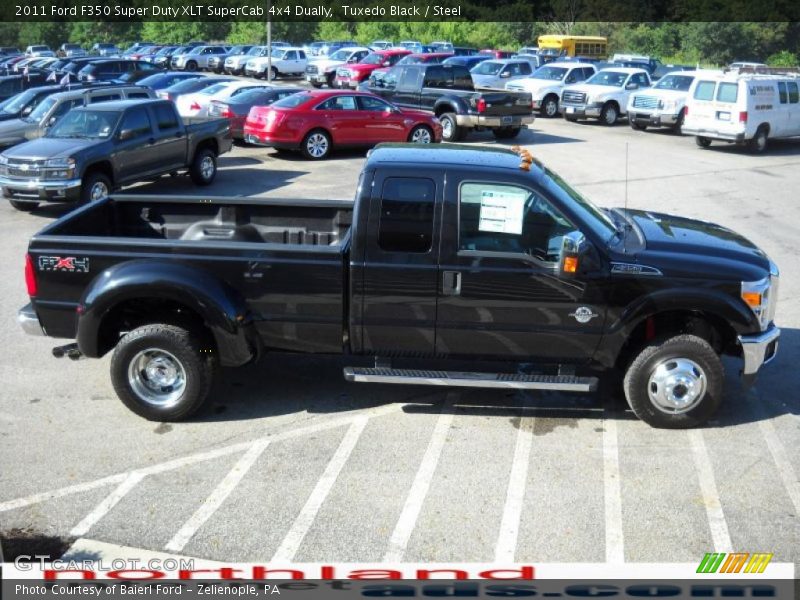 Tuxedo Black / Steel 2011 Ford F350 Super Duty XLT SuperCab 4x4 Dually